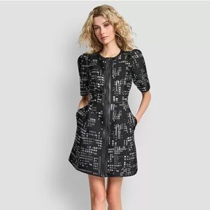 DKNY
Women's Abstract Print Zip Front Mini Dress